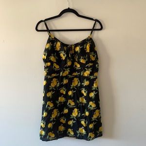 Derek Heart Printed Lemon Dress